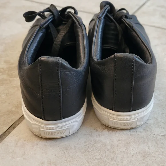 Thursday Everyday Premier Low Top BLACK Leather Sneakers Womens Size US … - Picture 2 of 11